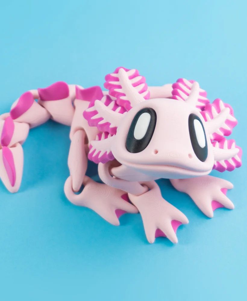 Axolotl - figurine animal imprimée en 3D, statuette déco — impression 3D par Manu3D