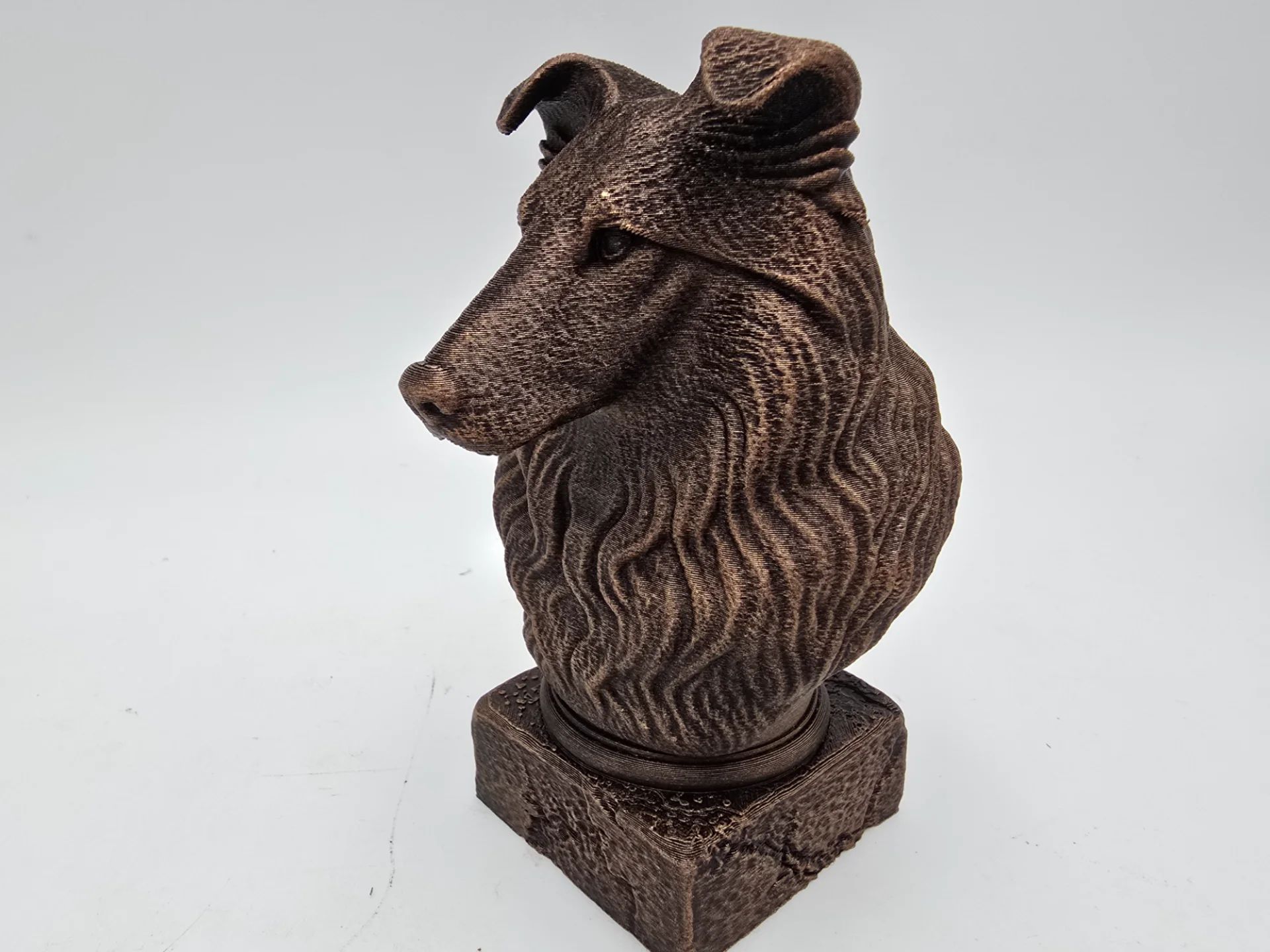 Colley - figurine chien imprimée en 3D, cadeau amoureux des chiens