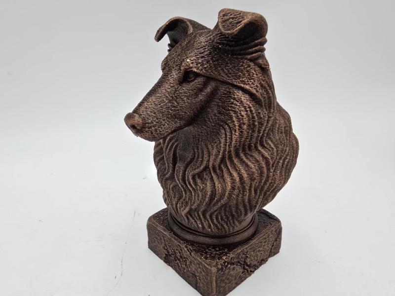 Colley - figurine chien imprimée en 3D, cadeau amoureux des chiens